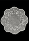 Sheer Divine Round Lace Doily Flax